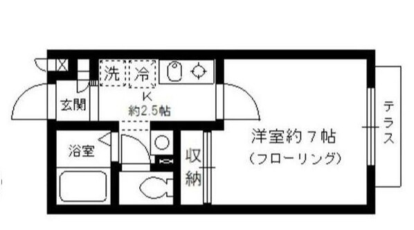 大泉学園駅 徒歩13分 1階の物件間取画像